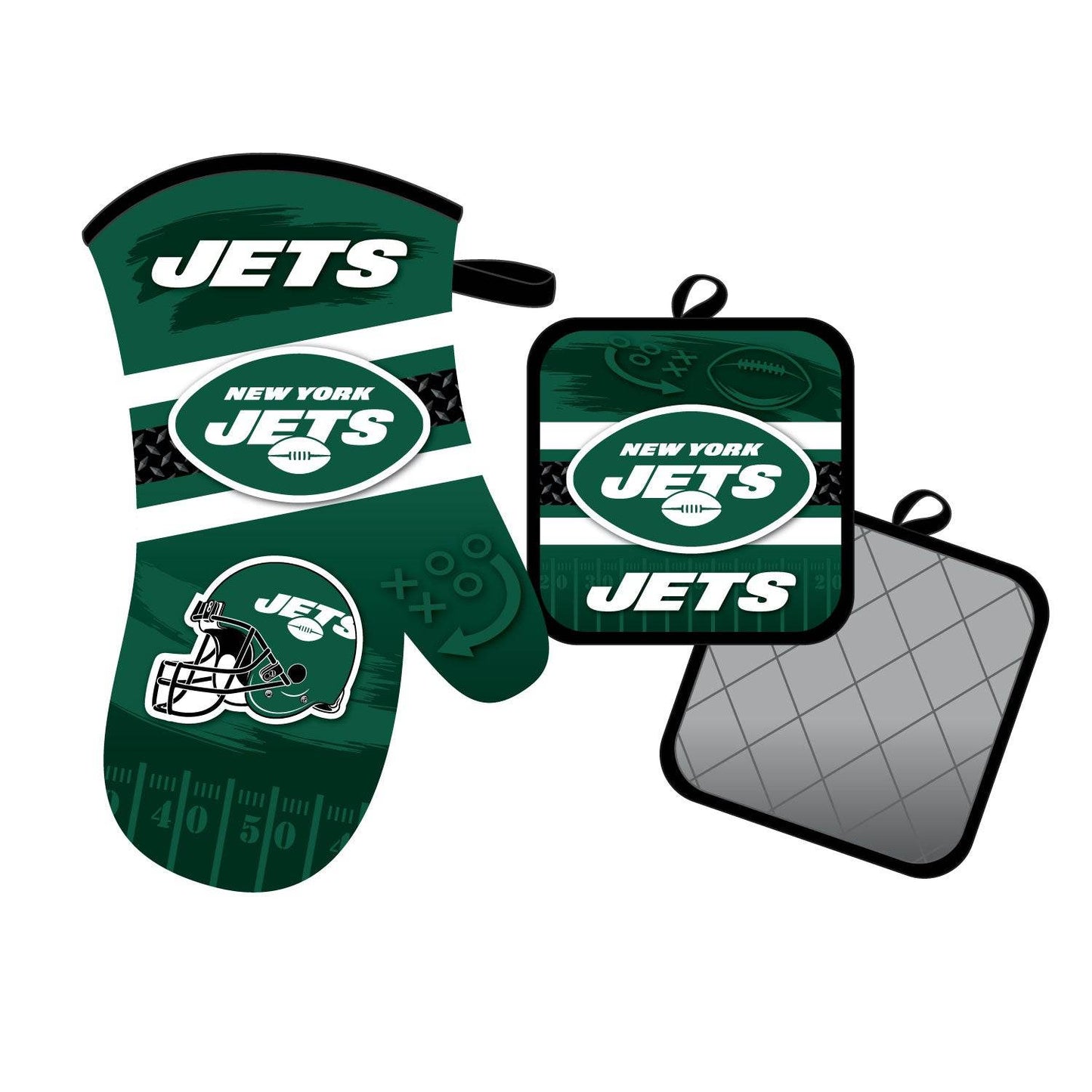 New York Jets Oven Mitt and Pot Holder Set By Mojo Licensing - ToylandEU