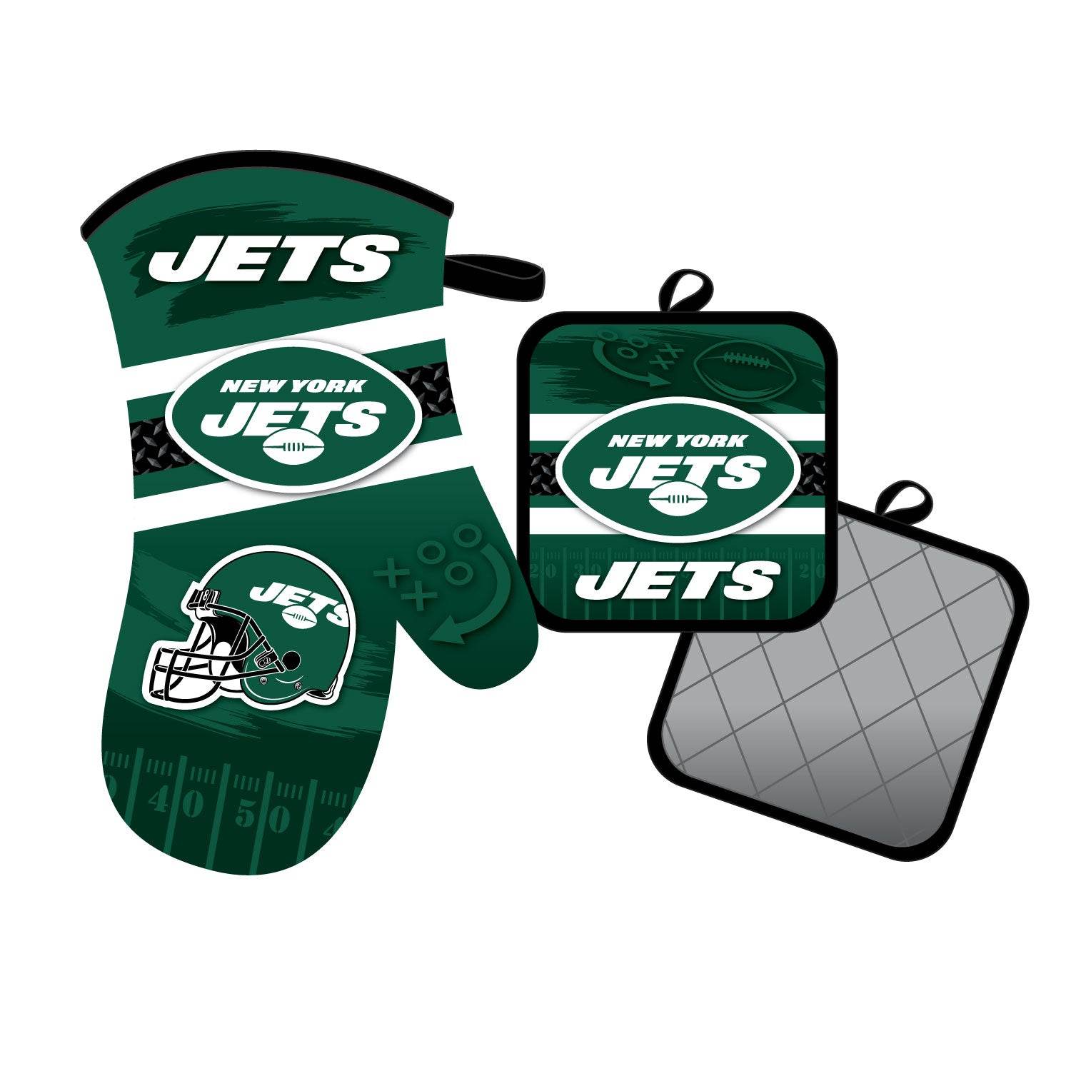 New York Jets Oven Mitt and Pot Holder Set By Mojo Licensing - ToylandEU