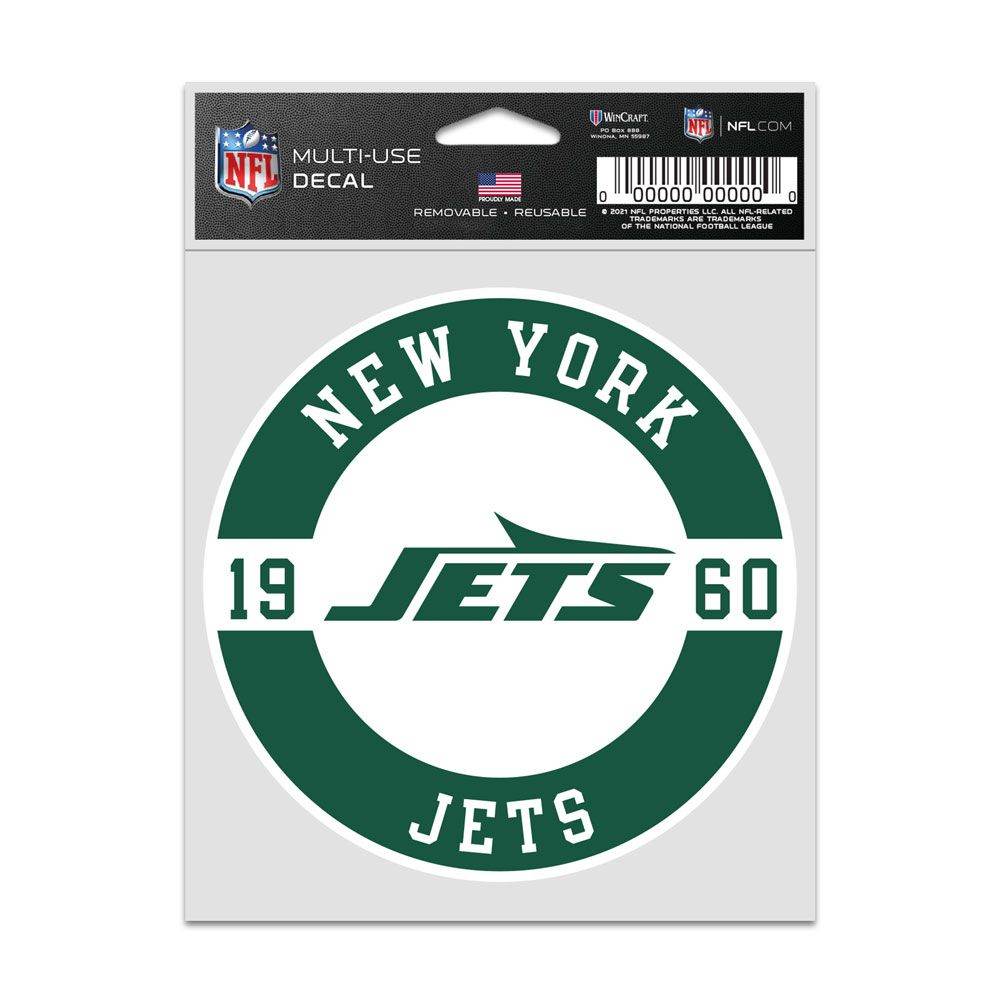 New York Jets Patch Decal 3 75x5 Inches Wincraft Fan - ToylandEU