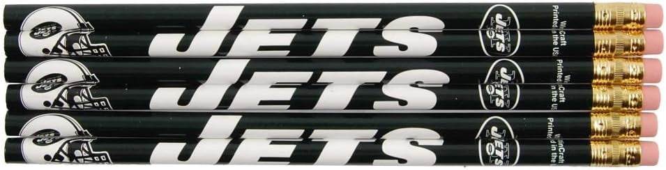 New York Jets Pencil Pack Six Pack WinCraft NFL Team Logo - ToylandEU