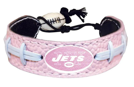  New York Jets Pink Leather Football Bracelet Handmade -  ToylandEU™