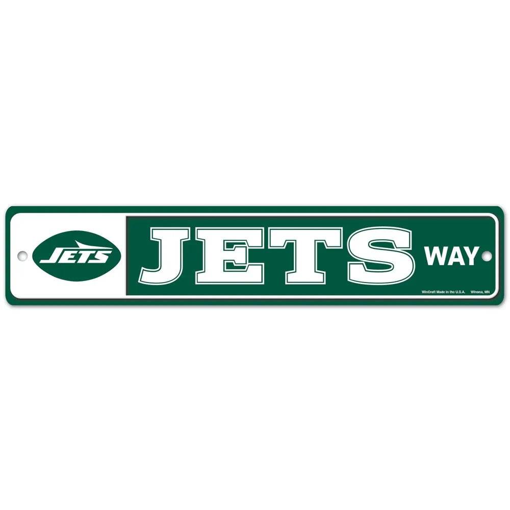 New York Jets Plastic Street Sign Wall Decor For Fans - ToylandEU