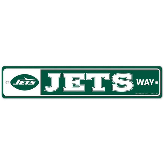New York Jets Plastic Street Sign Wall Decor For Fans - ToylandEU