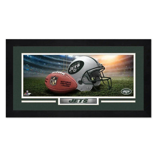 New York Jets Print 13x7 Framed Helmet Stadium Design -  ToylandEU™