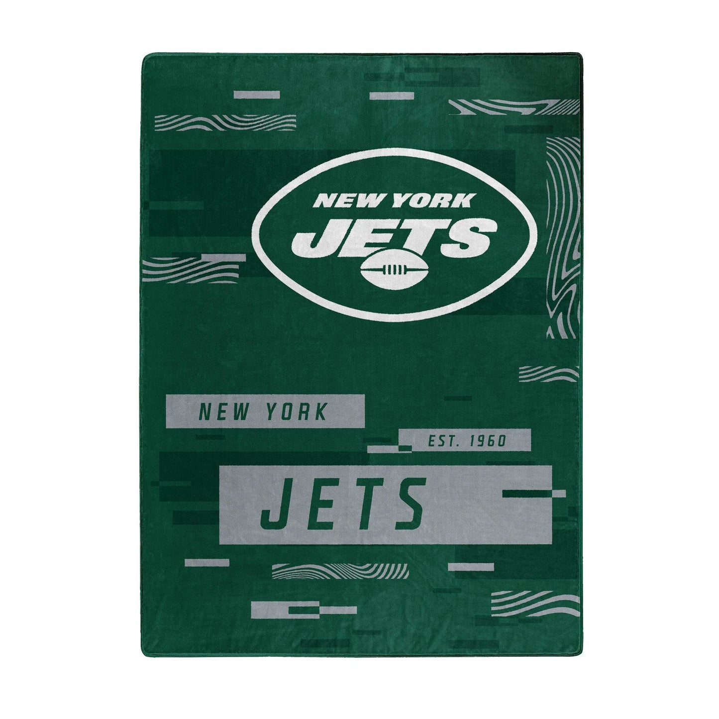 New York Jets Raschel Throw Blanket 60x80 Digital Pattern - ToylandEU