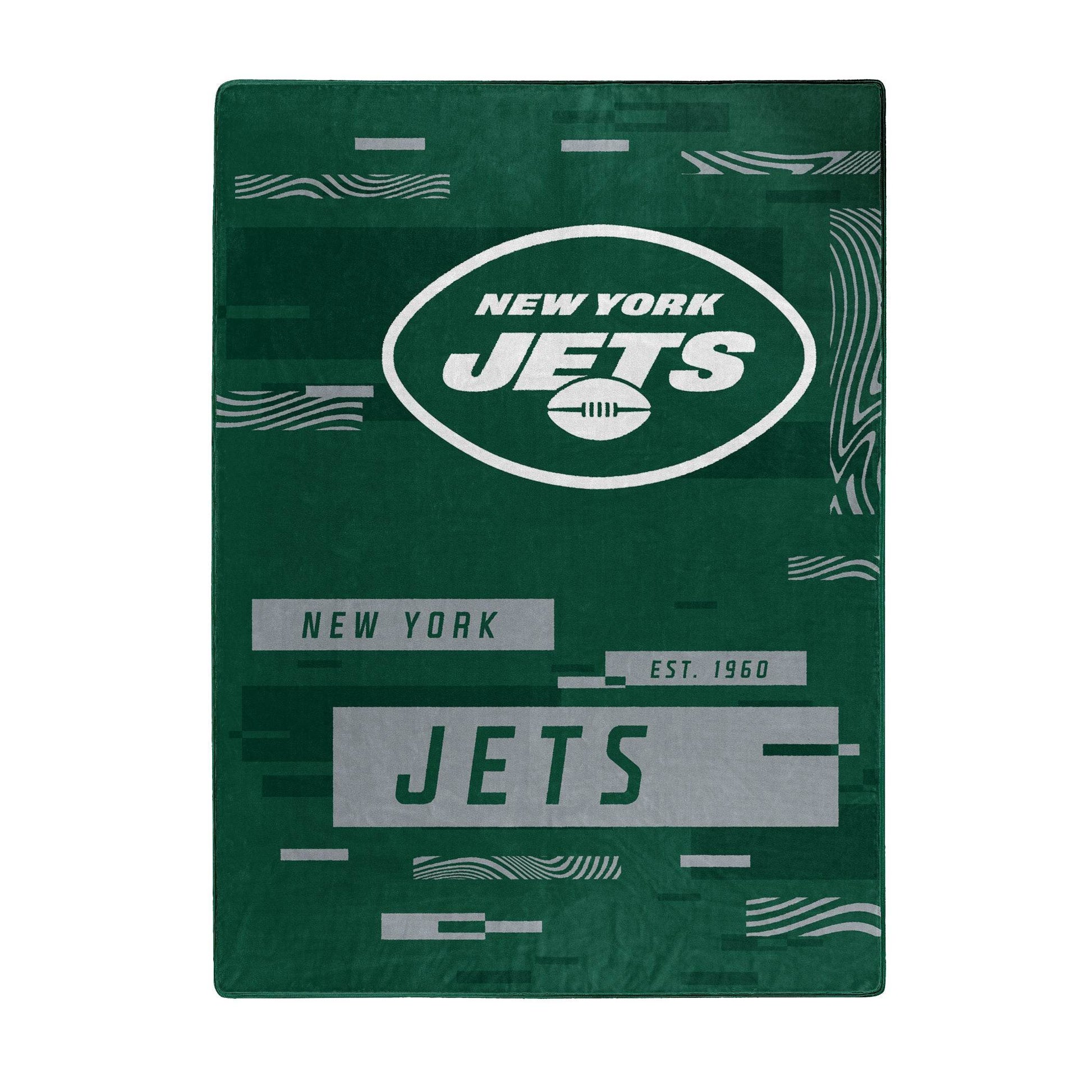 New York Jets Raschel Throw Blanket 60x80 Digital Pattern - ToylandEU