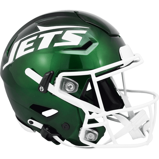 New York Jets Riddell Authentic SpeedFlex Helmet On Field - ToylandEU