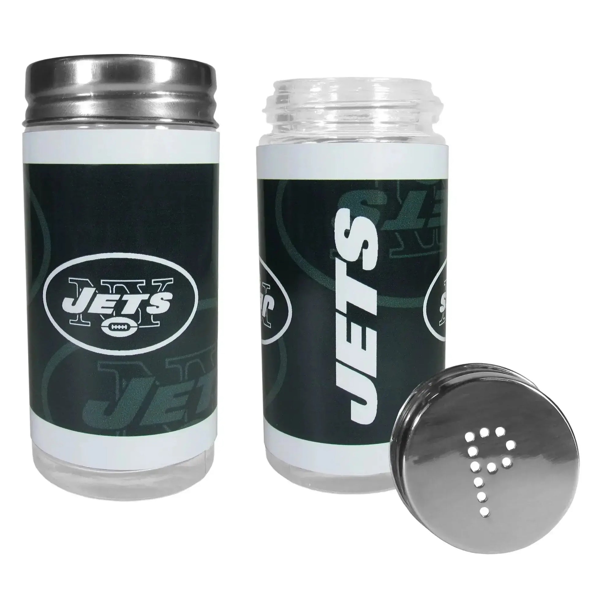  New York Jets Salt and Pepper Shakers Tailgater Glass Set -  ToylandEU™