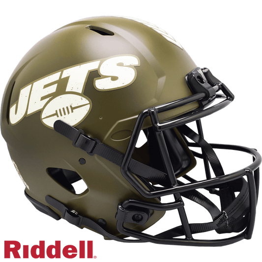 New York Jets Salute To Service Riddell Speed Helmet 2022 - ToylandEU
