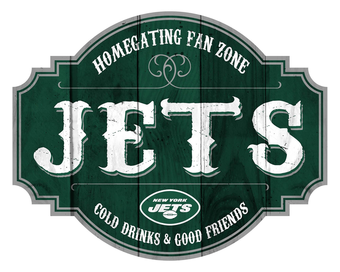 New York Jets Sign Wood 12 Inch Homegating Tavern Decor - ToylandEU