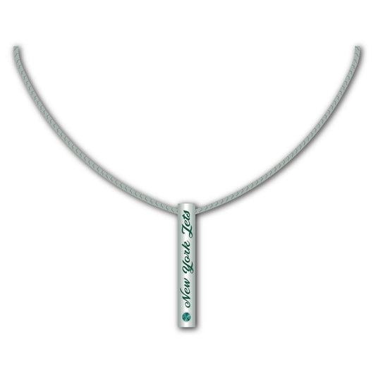 New York Jets Silver Bar Necklace Pendant For Fans - ToylandEU