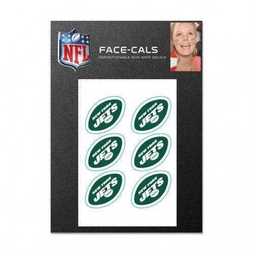 New York Jets Tattoo Face Decals Waterless Peel Stick - ToylandEU
