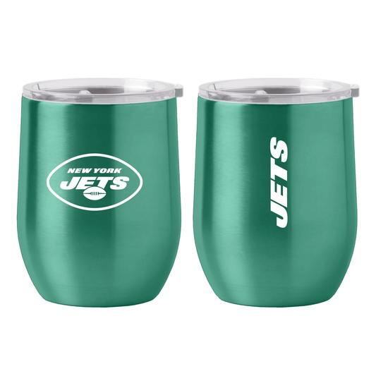 New York Jets Travel Tumbler 16oz Stainless Steel Curved - ToylandEU