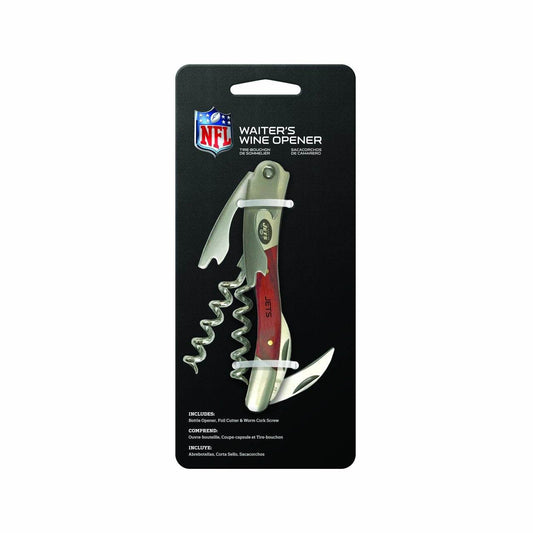 New York Jets Wine Opener With Corkscrew Rosewood Handle - ToylandEU