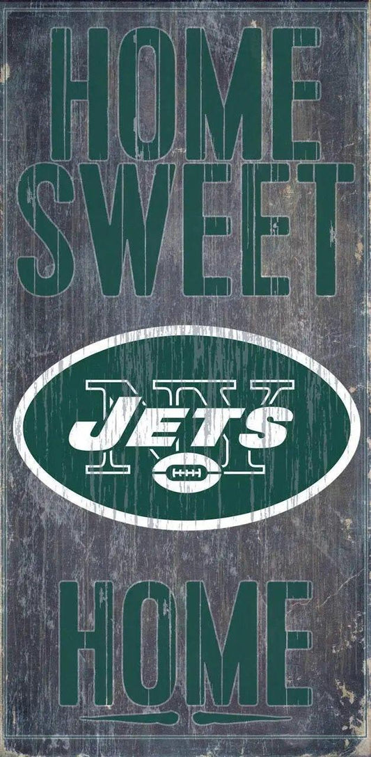  New York Jets Wood Sign Home Sweet Home 6x12 Inch Plaque -  ToylandEU™