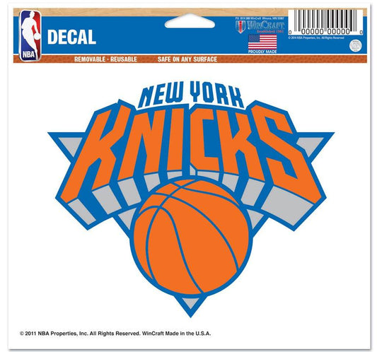 New York Knicks 5x6 Ultra Decal Sheet WinCraft Licensed - ToylandEU