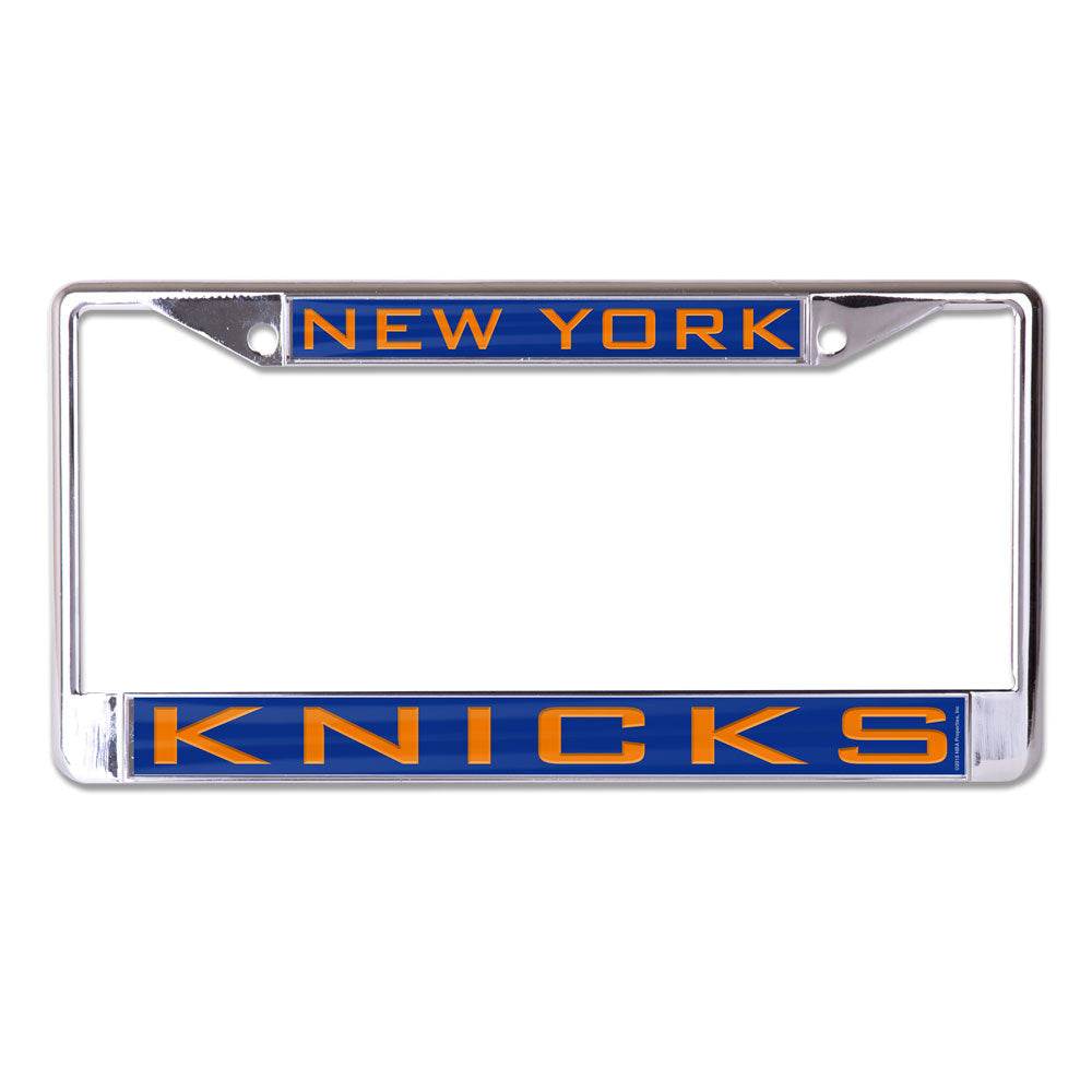 New York Knicks License Plate Frame Inlaid Metal Chrome - ToylandEU