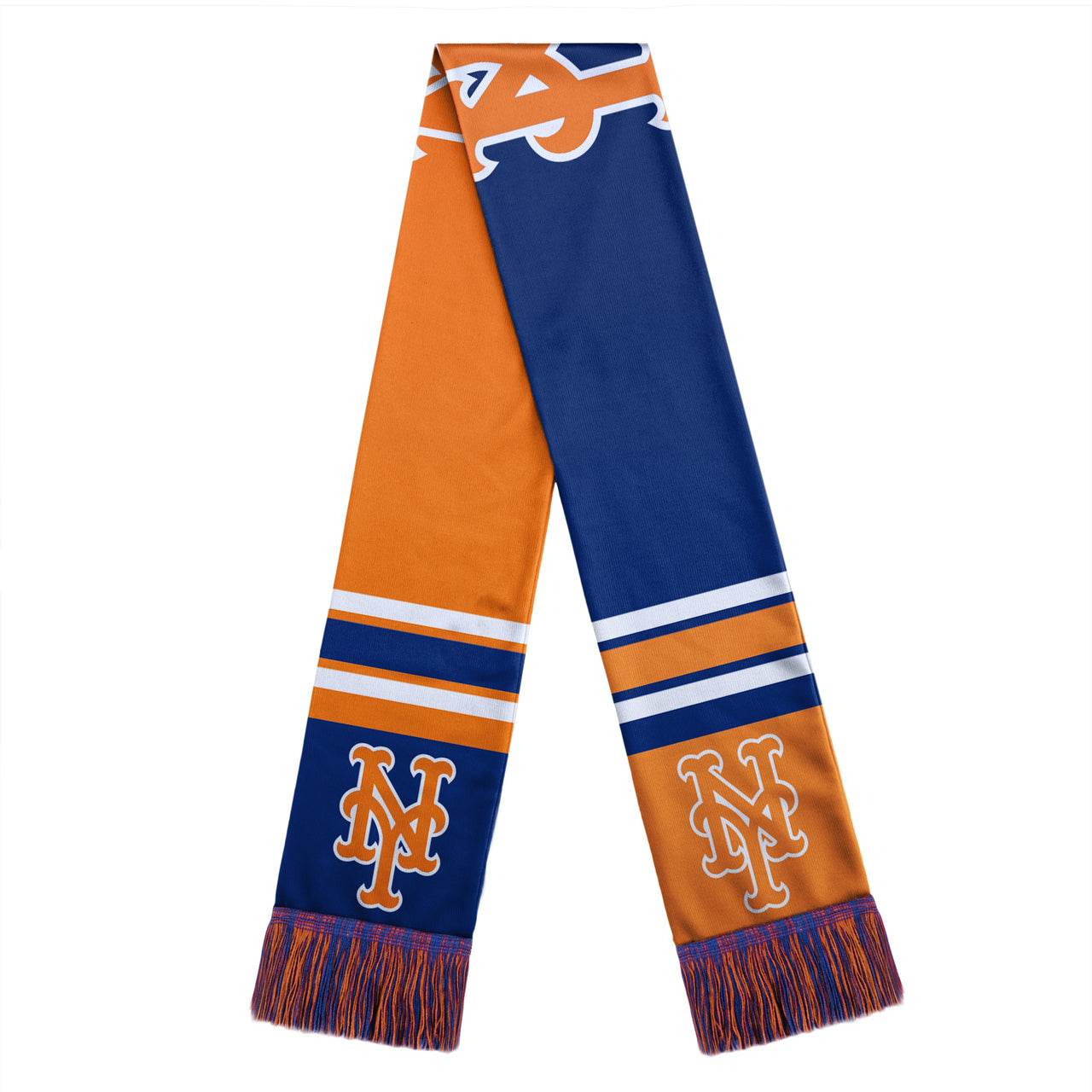 New York Mets Colorblock Scarf With Big Logo Design - ToylandEU