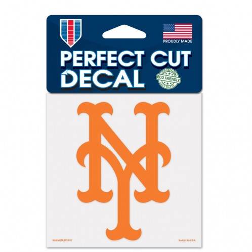 New York Mets Decal 4x4 Perfect Cut Color Outdoor Vinyl - ToylandEU
