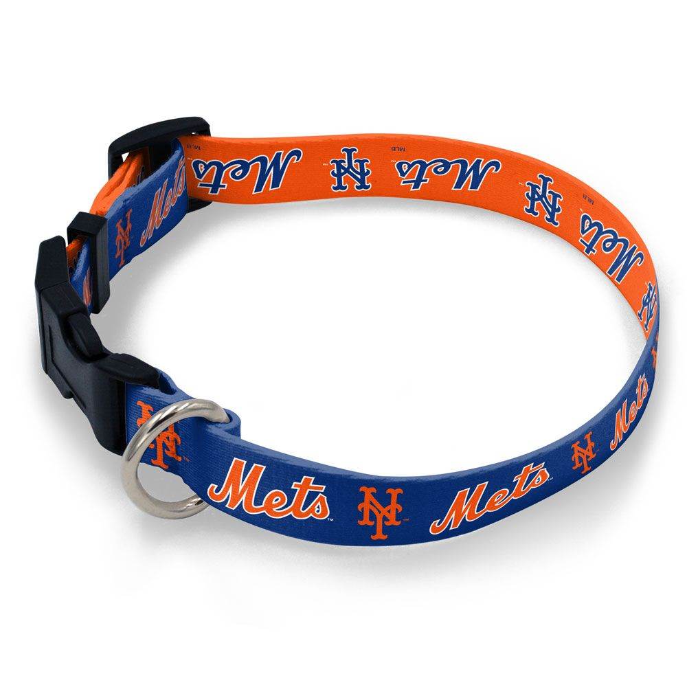 New York Mets Dog Collar With Vibrant Two Sided Graphics - ToylandEU