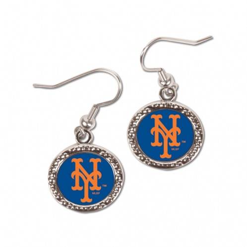New York Mets Earrings Round Design Officially Licensed - ToylandEU