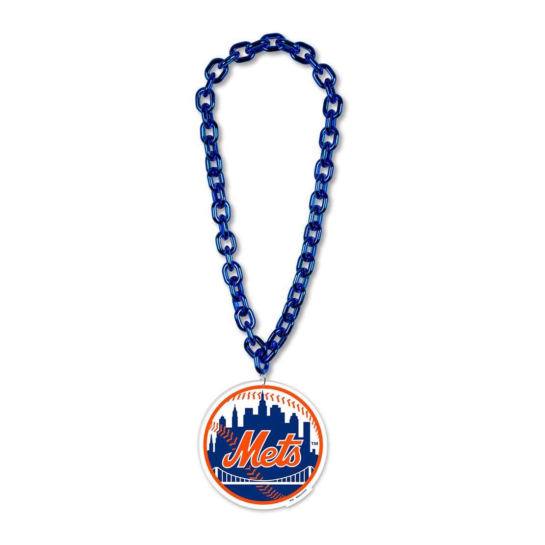New York Mets Game Day Foam Logo Necklace On 38 Inch Chain - ToylandEU