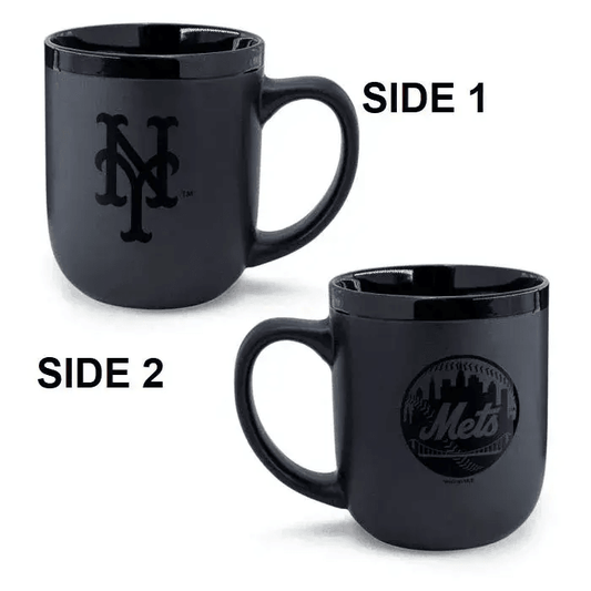  New York Mets Matte Black Coffee Mug 17oz Ceramic Stoneware -  ToylandEU™