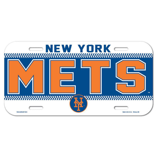 New York Mets Officially Licensed Plastic License Plate - ToylandEU