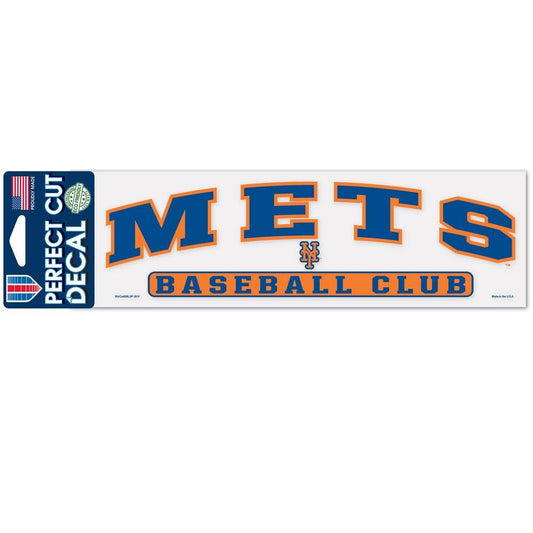 New York Mets Outdoor Vinyl Decal 3x10 Perfect Cut Color - ToylandEU