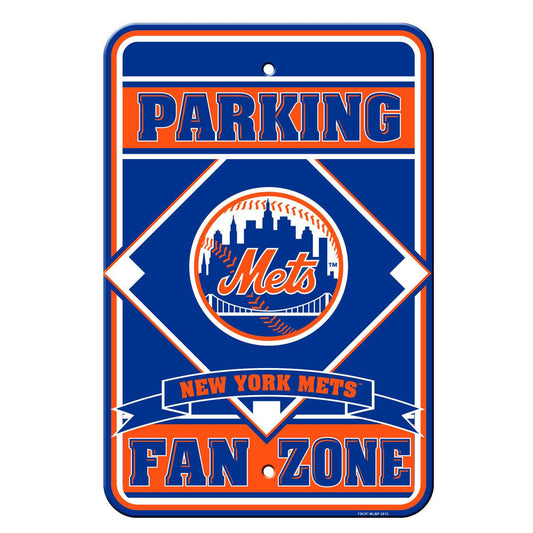 New York Mets Parking Sign 12x18 Plastic Fan Zone Style CO - ToylandEU