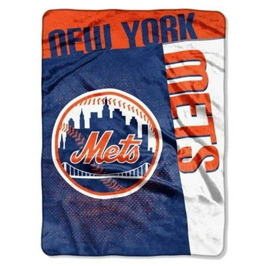 New York Mets Raschel Throw Blanket 60x80 Strike Design - ToylandEU