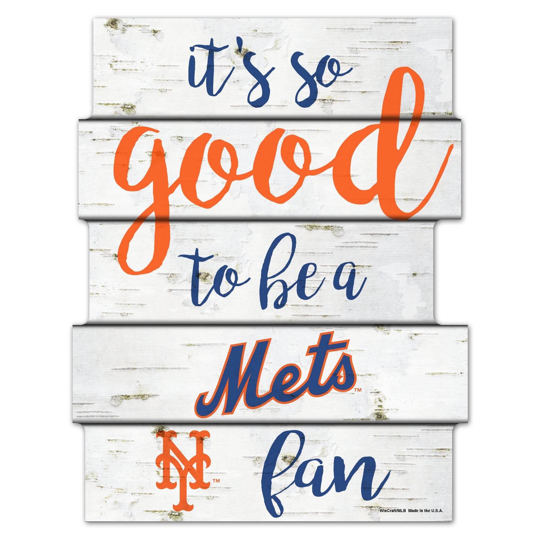 New York Mets Sign 11x14 Wood Sign Good To Be A Fan - ToylandEU