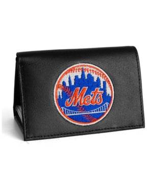 New York Mets Trifold Wallet Leather Embroidered Logo - ToylandEU