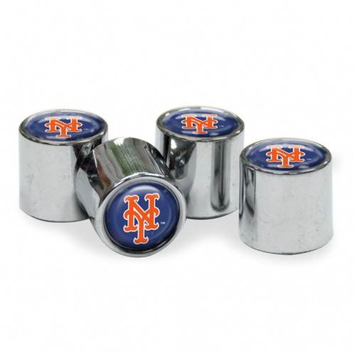 New York Mets Valve Stem Caps 4 Pack Logo Dome Polyurethane - ToylandEU