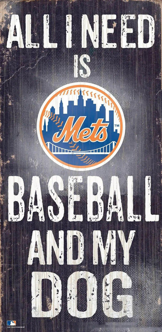  New York Mets Wood Sign 6x12 Baseball Dog Design Rustic -  ToylandEU™