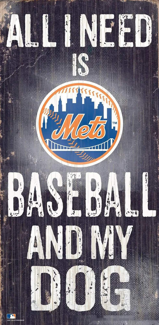  New York Mets Wood Sign 6x12 Baseball Dog Design Rustic -  ToylandEU™
