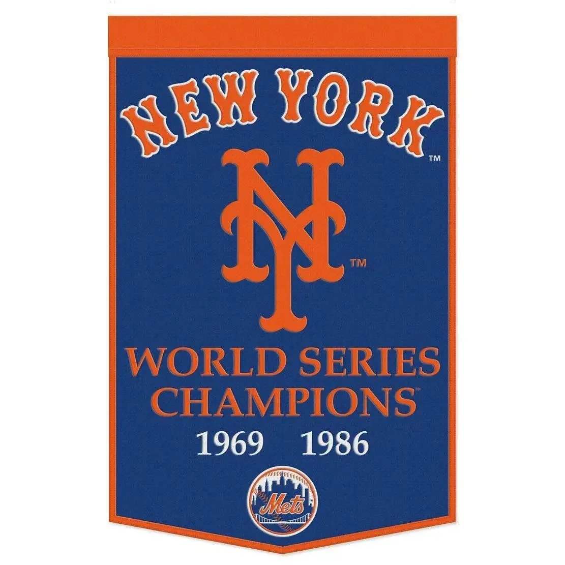  New York Mets Wool Banner 24x38 Dynasty Champ Design -  ToylandEU™