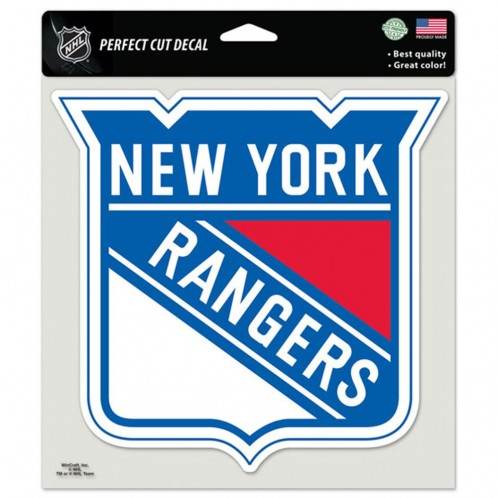 New York Rangers 8x8 Perfect Cut Color Decal Special Order - ToylandEU