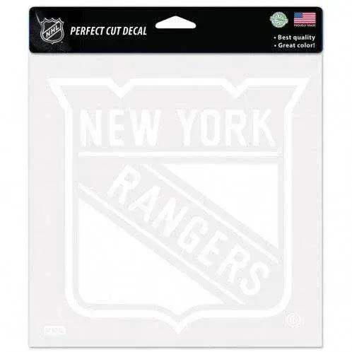  New York Rangers 8x8 White Perfect Cut Vinyl Decal For Cars -  ToylandEU™