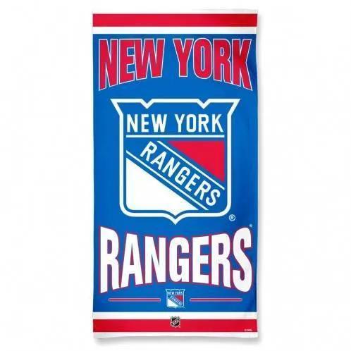  New York Rangers Beach Towel 30x60 Cotton Velour Front -  ToylandEU™