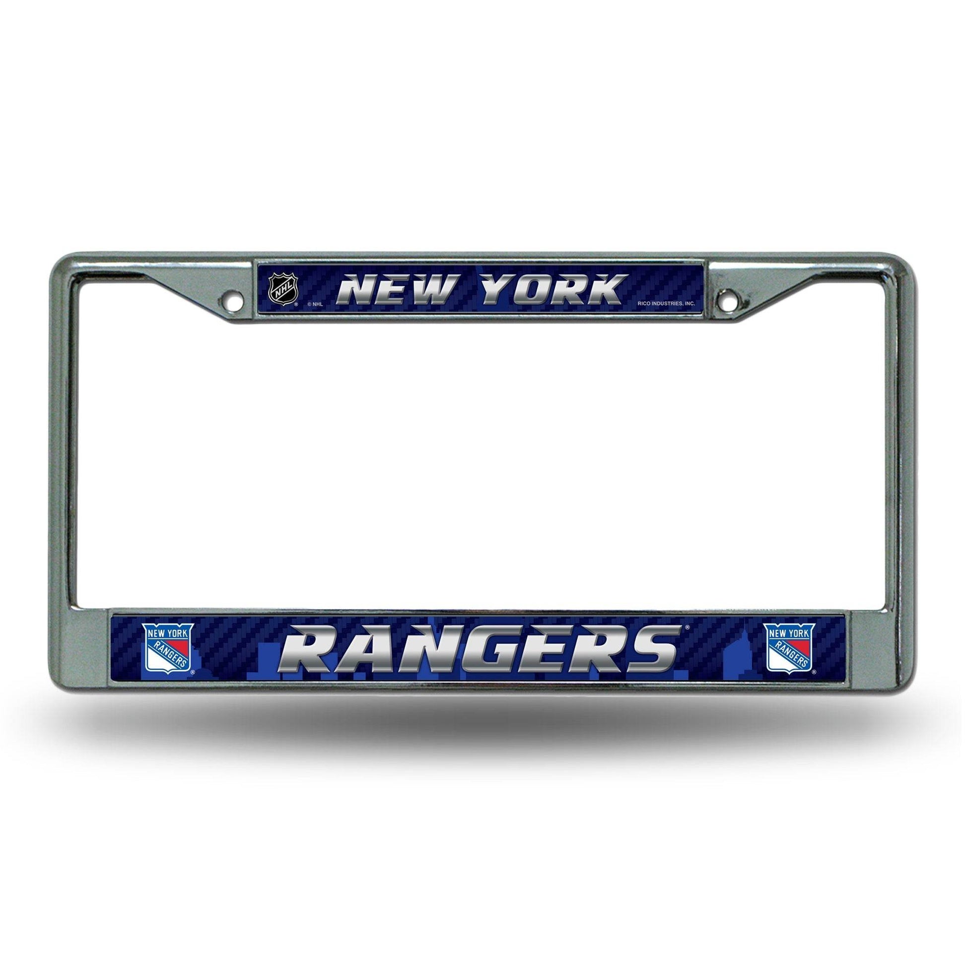 New York Rangers Chrome License Plate Frame With Logo - ToylandEU