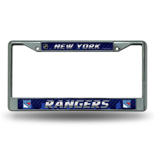 New York Rangers Chrome License Plate Frame With Logo - ToylandEU