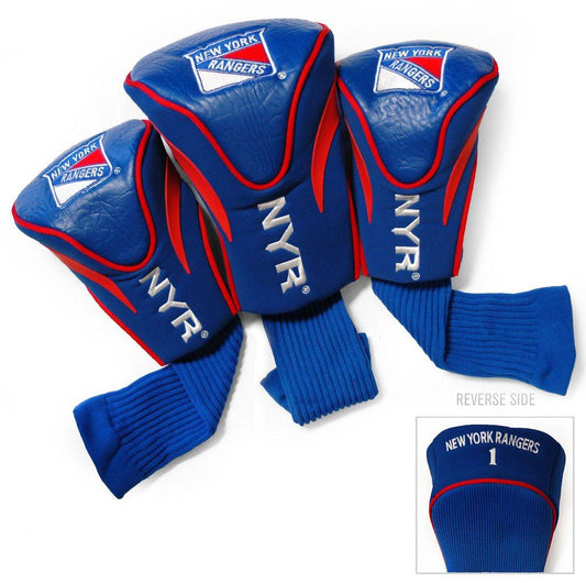New York Rangers Golf Headcover Set 3 Piece Contour Sock - ToylandEU