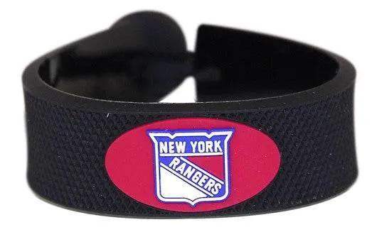 New York Rangers Leather Bracelet With Ceramic Bead - ToylandEU