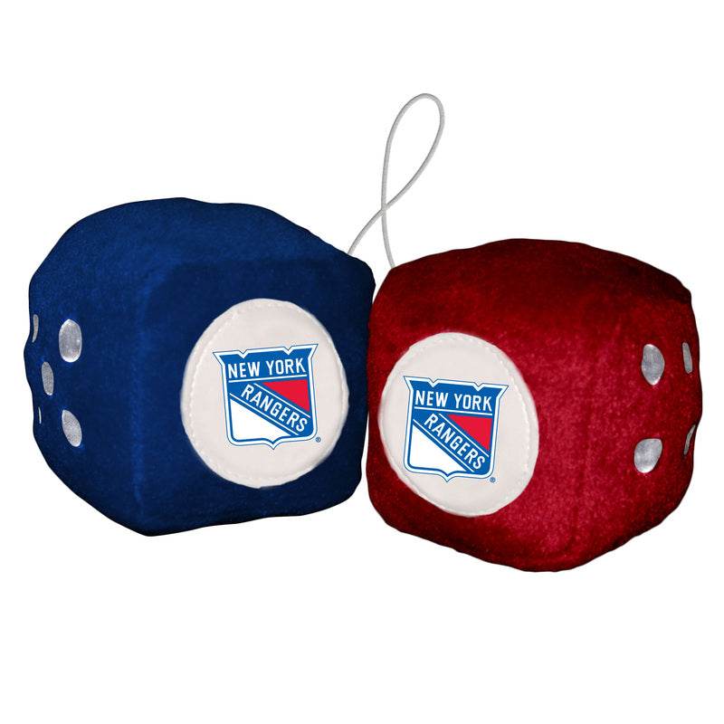 New York Rangers Plush Fuzzy Dice Hangable Decor For Fans - ToylandEU