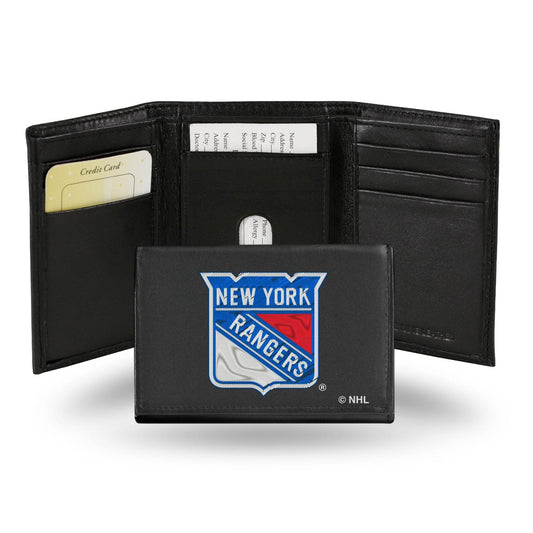 New York Rangers Trifold Leather Wallet Embroidered - ToylandEU