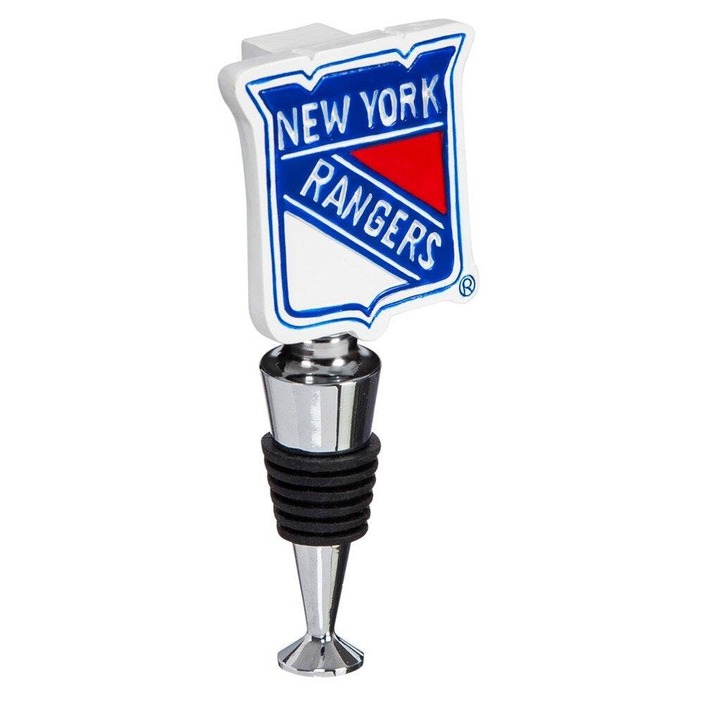 New York Rangers Wine Bottle Stopper Logo Chrome Finish - ToylandEU