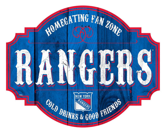 New York Rangers Wood Sign 12 Inch Homegating Tavern - ToylandEU