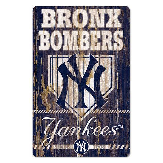 New York Yankees 11x17 Wood Sign Slogan Decor Wall Art - ToylandEU