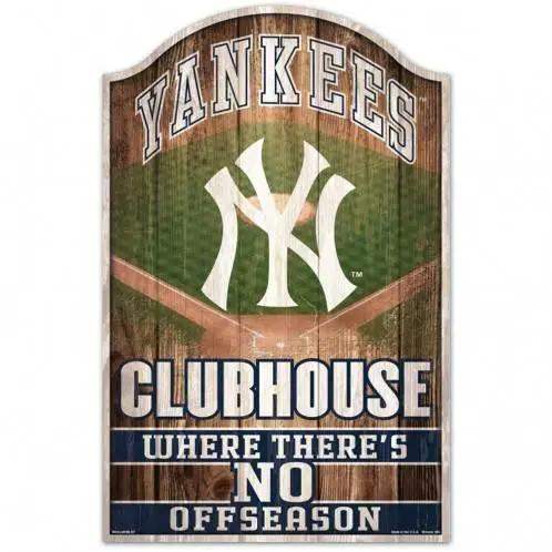 New York Yankees 11x17 Wood Sign for Fan Cave Decor - ToylandEU